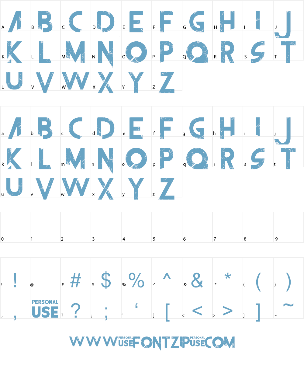 The Frontman Font Character